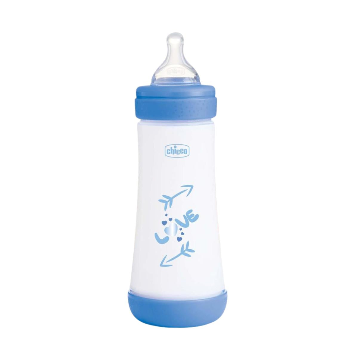Perfect5 Baby Feeding Bottle 300ml Blue baby bottle for months and above