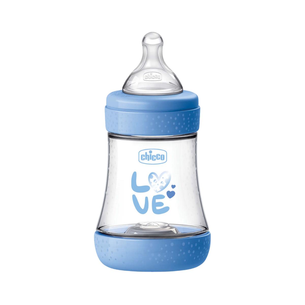 Perfect5 Baby Feeding Bottle 150ml Blue Love baby bottle for