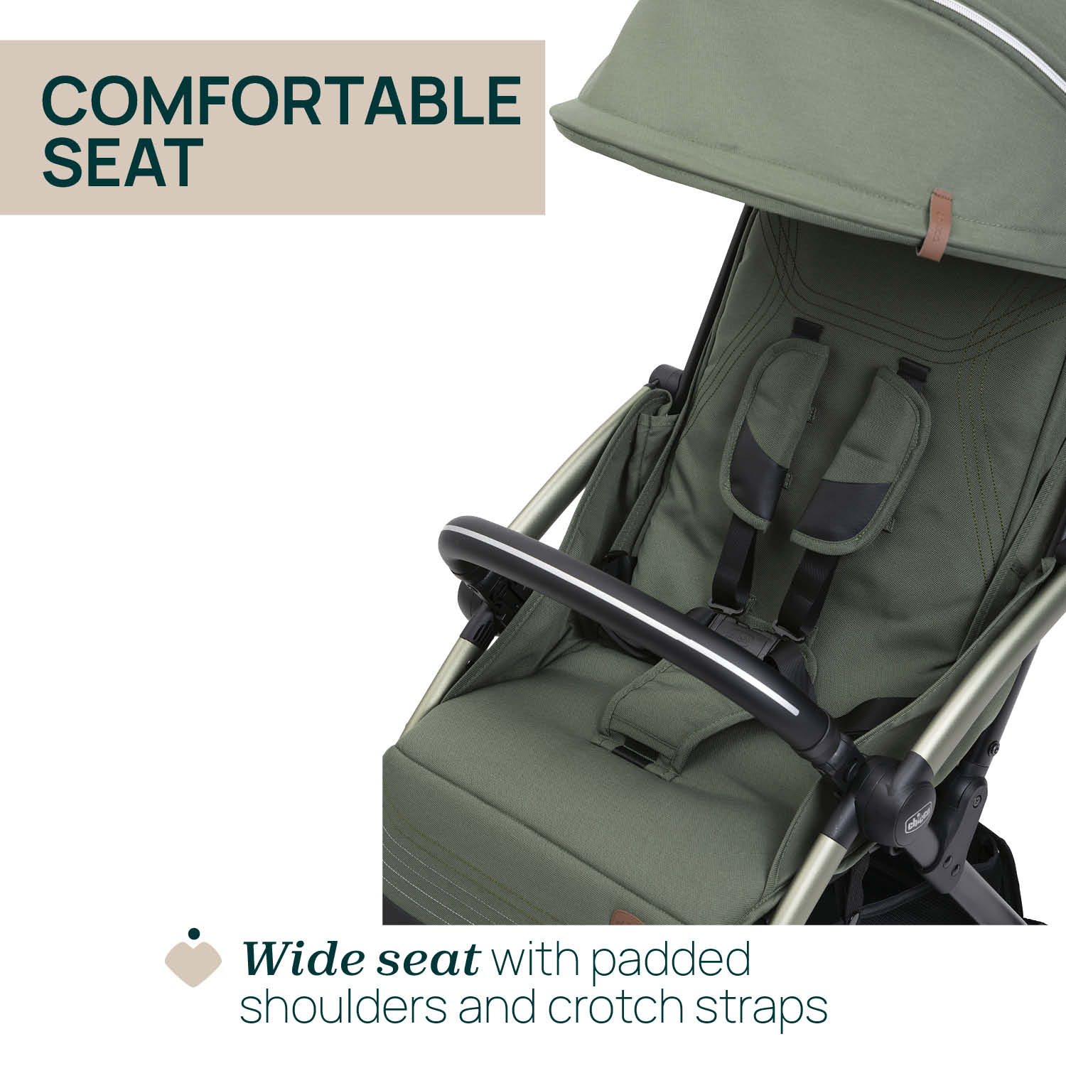 Chicco Goody XPlus Kinderwagen Schwarz - Komfortabler Buggy Bis 22kg