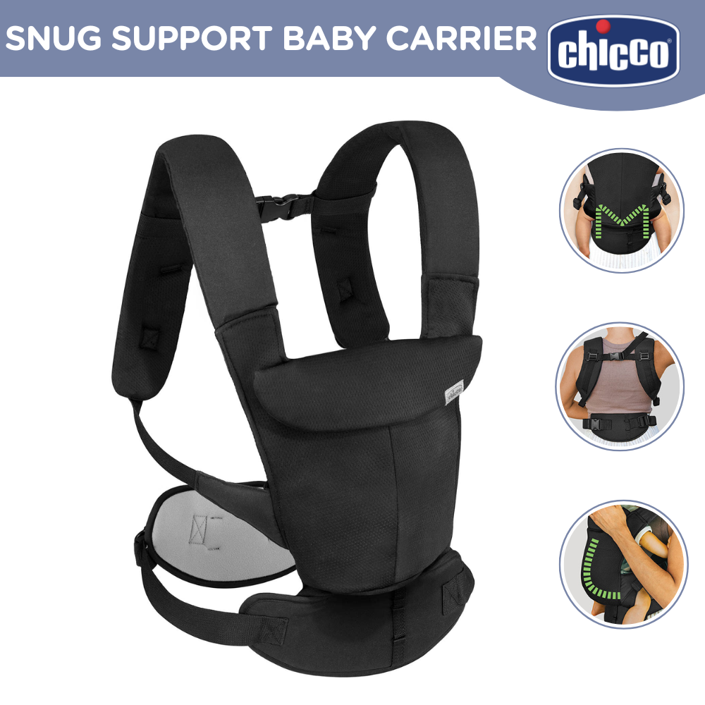 Chicco Snug Support 4-in-1 Baby Carrier with Hip Support - Black (from ...