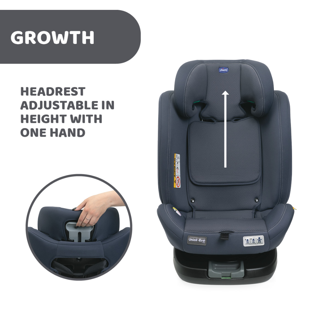 Unico Evo I Size Car Seat from Birth to 12 Years old