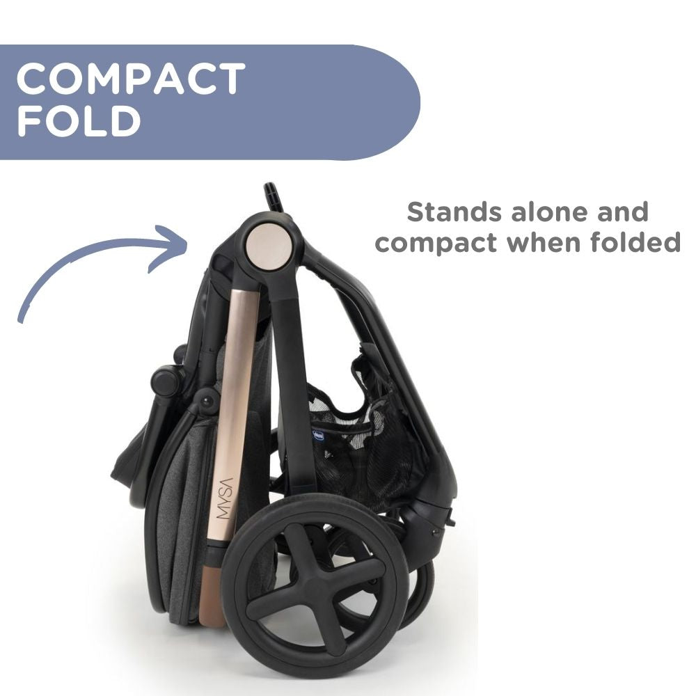 Chicco Mysa Modular Stroller | For babies from birth until 22kg ...