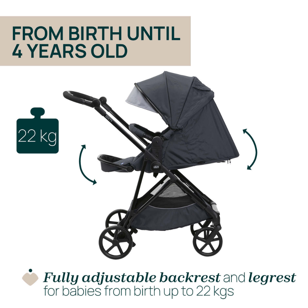 Chicco Seety Stroller with Carry Cot